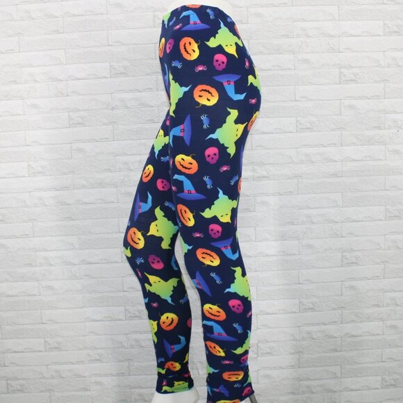 EEVEE Leggings Halloween Colorful Ghostbusters Holiday Colorful One Size - Picture 2 of 10